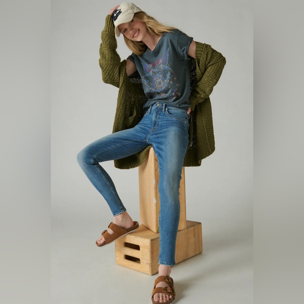 Lucky Brand Bridgette Skinny High Rise Wanderer Wash Size 12 / 31